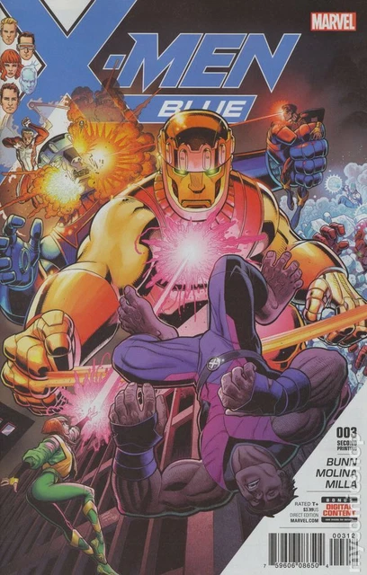 X-Men Blue #3C Adams Variant 2nd Printing VF 2017 Stock Image