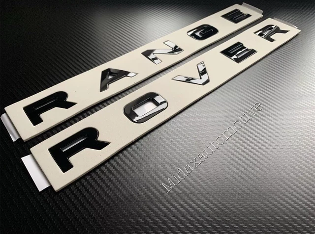 RANGE ROVER HIGH Gloss ABS Replacemt Badge Lettering Uk π¬π§ Β£19.99 ...