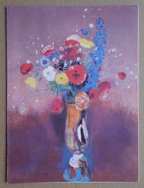Menu orig Chargeurs Réunis 1963 Paquebot Foucauld Odilon REDON Fleurs des champs