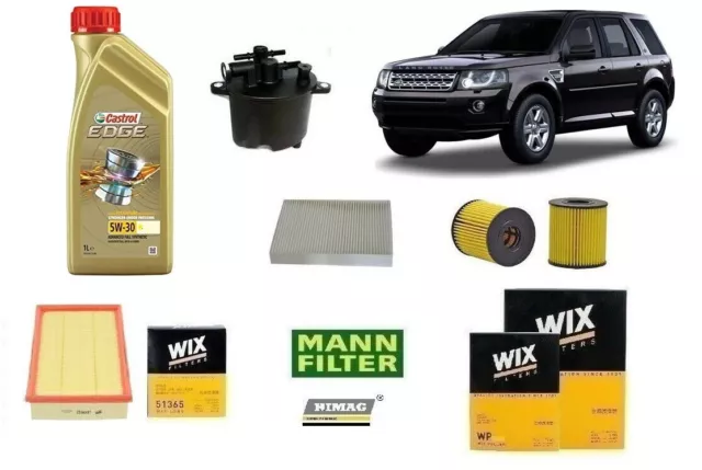 Kit de Filtres Entretien pour Land Rover Freelander L539 2.2 TD4 4x4 + 7 Litres