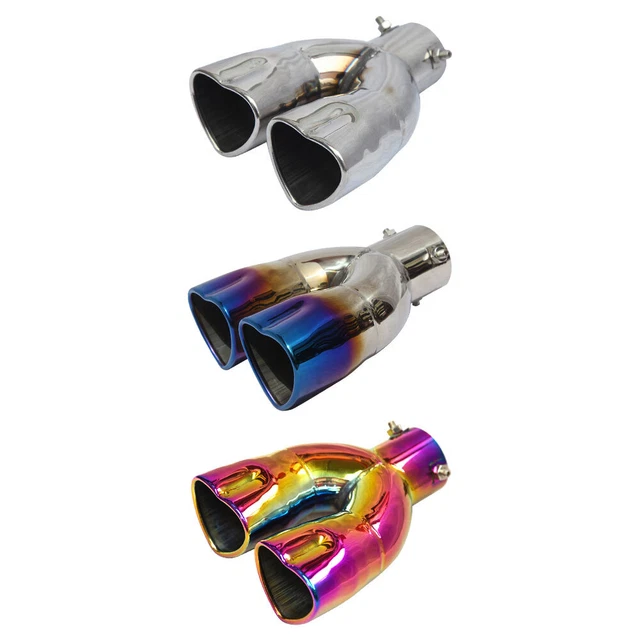 DUAL EXHAUST TIP 2.5 inch Inlet Bolton Heart Edge Exhaust Tailpipe Muffler Tip 33.29 PicClick AU