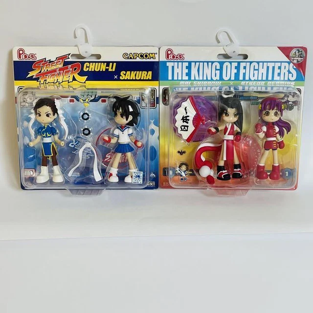 Figurine Bandai Street Fighter – Chun-Li & Sakura – Pinky Street, GSI Capcom (Boîte Neuve)