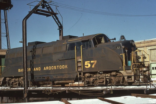 Duplicate  Train Slide Bangor Aroostook  BL-2 #57 02/74 NO. Maine JCT