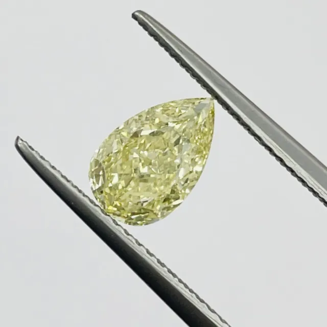 Natural Loose Diamond 1.26 Ct Pear Cut W-X Range VS2 GIA Certified For Jewelry