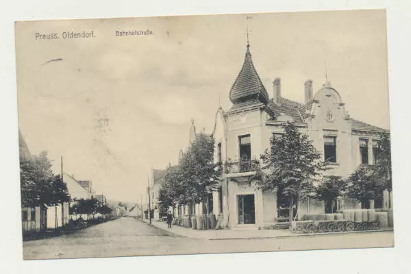 AK / Preußisch Oldendorf....Bahnhofstrasse....( 1 )....gel. 1911