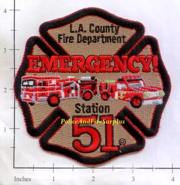 California - Los Angeles County Station 51 CA Fire Dept Patch - Sqaud 51