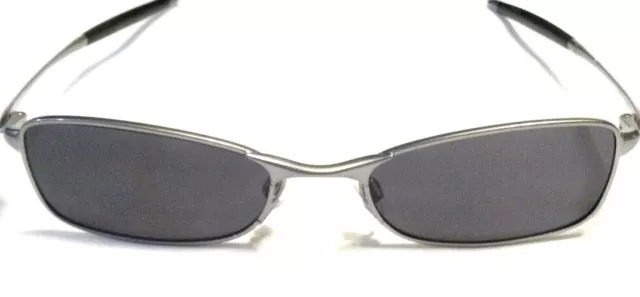 ULTRA RARE OAKLEY O6 WIRE SUNGLASSES Mercury Silver Frames Black Carbon Lenses