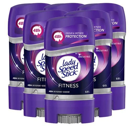 Lady Speed Stick Fitness Déodorant Gel Cool Efficace Contre Sueur Paquet De 6