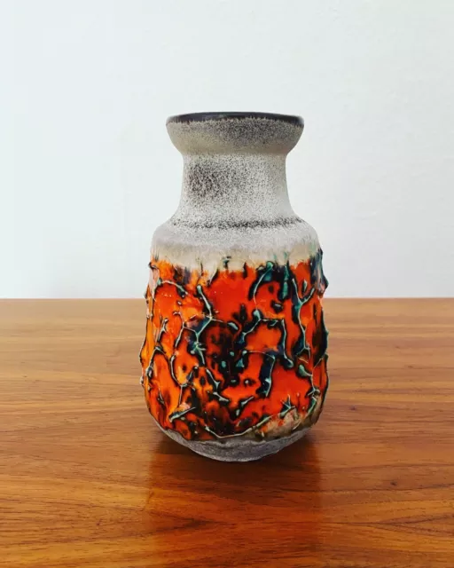 Carstens Keramik Vase Fat Lava Mid Century West Germany 60er 70er