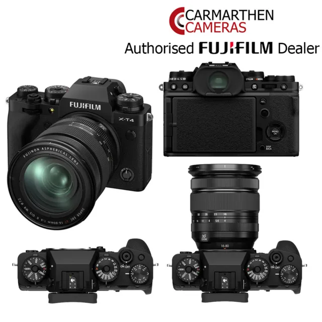 Fujifilm X-T4 Digital Camera Body & XF 16-80mm Lens Kit - Black
