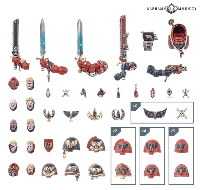 Blood Angels Upgrade Frame 2024 Space Marine New On Sprue Warhammer 40k