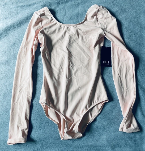 Girl's Long Sleeved Leotard by Bloch color Pink size 14