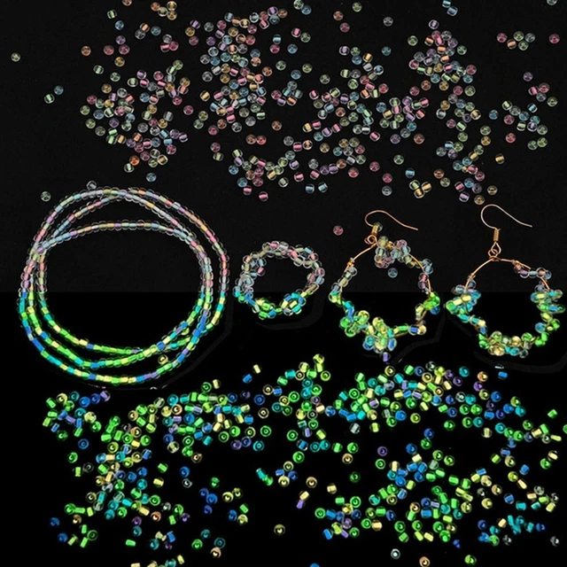 Accesorios de pulsera joyería fabricación hágalo usted mismo collar perlas de vidrio brillante