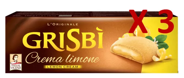" Matilde Vicenzi " Grisbi'Biscuits De Pastafrolla avec Crème au Citron 3X150g