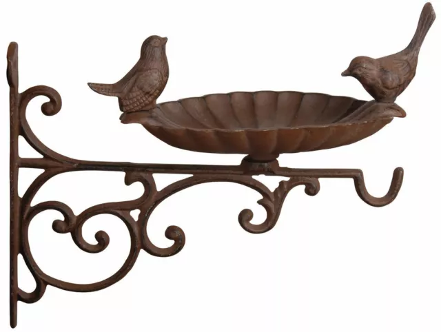Guß Wandfutterschale (Gusseisen / Rost / FB163 / Vogel / Esschert Design)