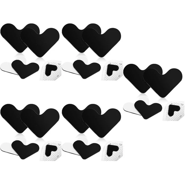 20 piezas almohadillas para alfombras en forma de corazón almohadillas para alfombras cintas pegatinas cintas
