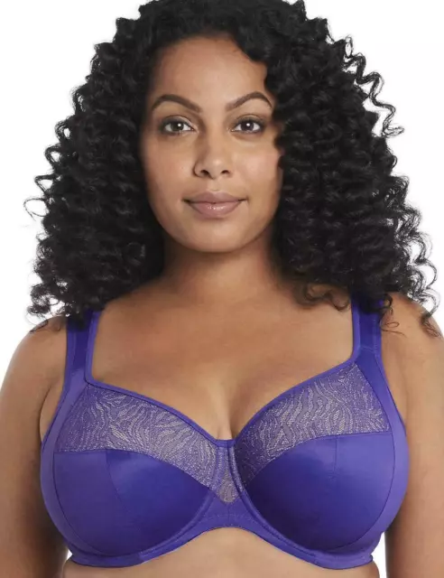 Goddess Heather Banded Underwire Bra GD6060 US Sizes DDD- J Amethyst New w/ Tags