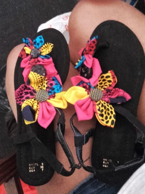 plage femmes sandales été Style Peep orteil fleur ... – Grandado