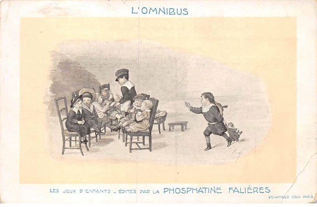 Publicité - n°88770 - Phosphatine Falières - Les Jeux d'Enfants - L'Omnibus