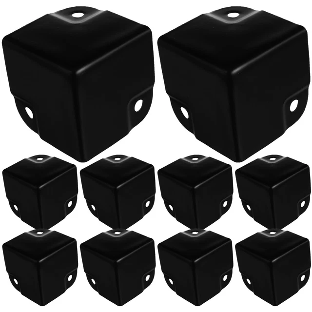 12 Pcs Winkelcode Für Gepäck Eisen Moderner Kastenschutz Black