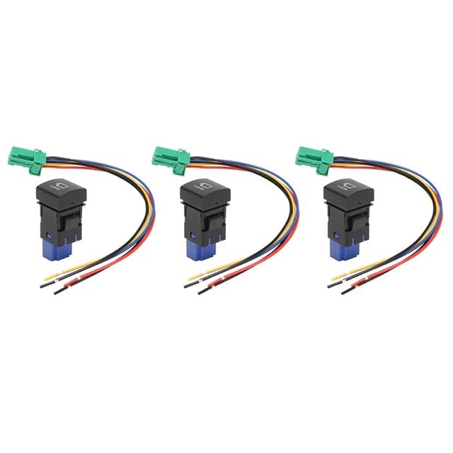 3x Auto Telecamera Vista Pulsante Telecamera Controllo Interruttore con Cavo per Camry R1Y6