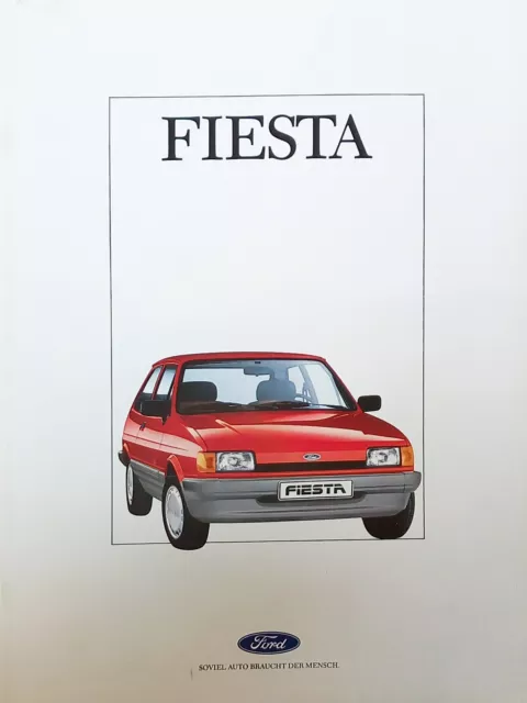 Ford Fiesta 06/88 Prospekt Brochure Broszura Folleto Catalogue