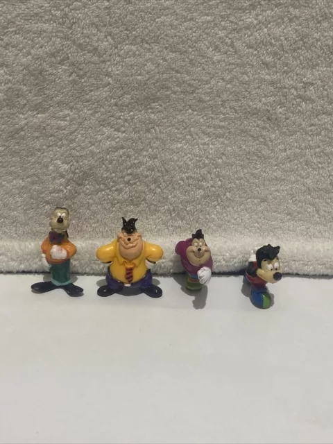 Vtg Lot of 4 1991 Disney Goof Troop PVC Figures Goofy Max Goof Pete Pj Kelloggs