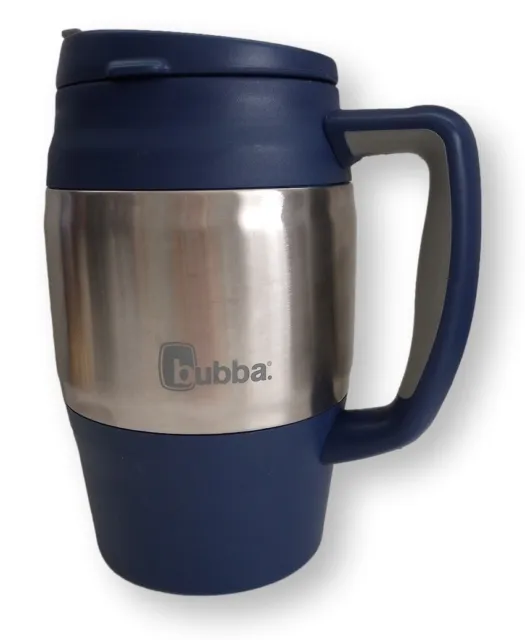 Bubba Travel Coffee Mug 34oz Keg Insulated Thermos BLUE EUC Camping Desk Stable