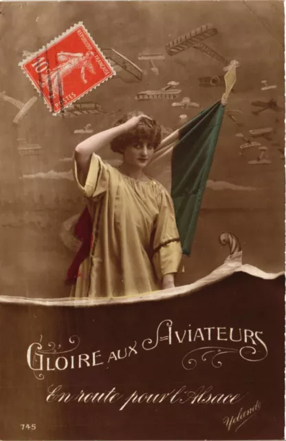CPA AK Militaire - Gloire aux Aviateurs - En Route pour l'Alsace (695204)