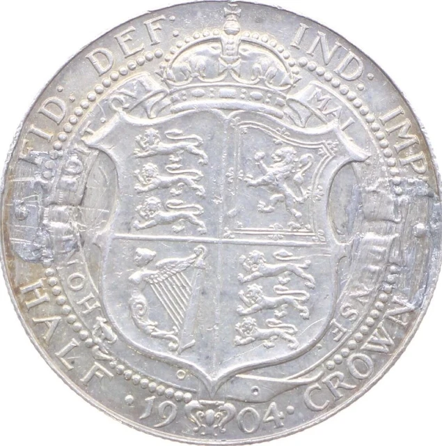 1904 Half Crown SILVER UK