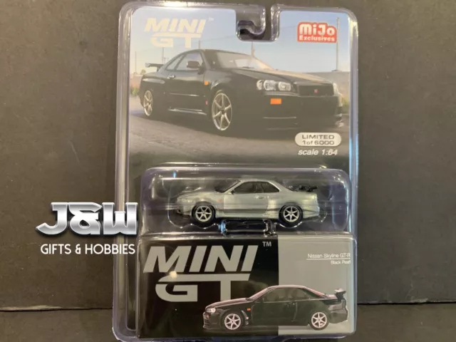 Mini GT Nissan Skyline GT-R (R34) V-Spec Black Pearl MGT00570 1/64 CHASE