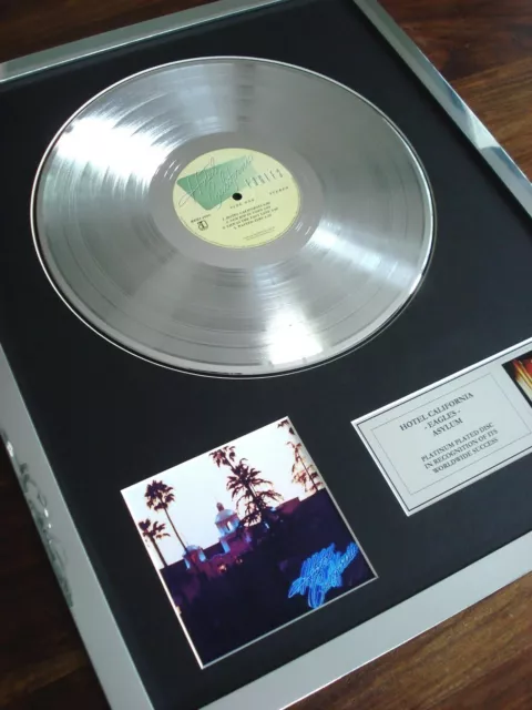 The Eagles Hotel California Lp Platinum Plated Disc Record Award Album