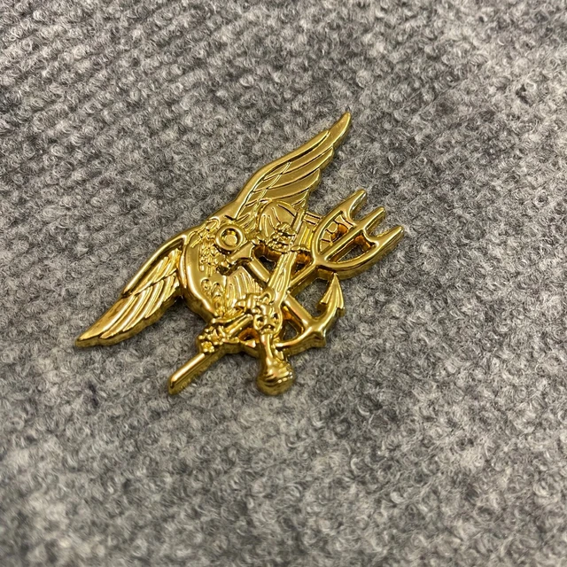 Trident Pin US NAVY SEAL Team Gold Metal Trident Chest Uniform Special Operations ...
