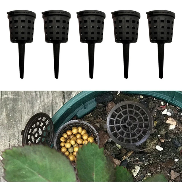 Cestas de fertilizante de plantas bonsái para macetas de vivero con tapa orquídea cultivar raíz de parque