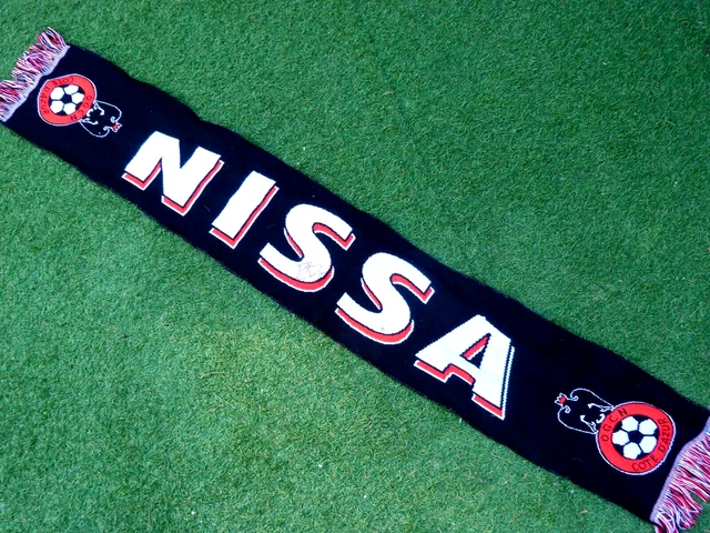 Écharpe Satin OGC Nice Signée Marcin Bulka - Supporters Ultras - Origine France