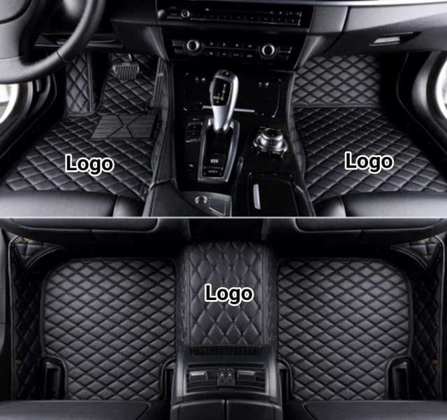 Custom Logo For Buick Verano Car Floor Mats Cleaner Front Rear Cargo Pads Set