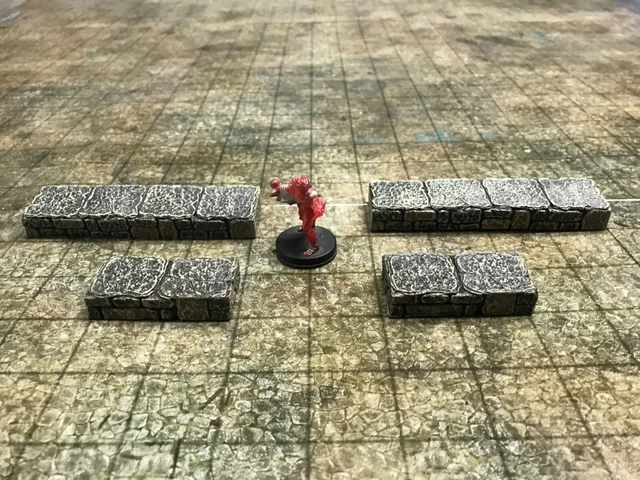 NEW  Dwarven Forge Dwarvenite 2-1x2 and 2-1x4 Dungeon Floor Tiles
