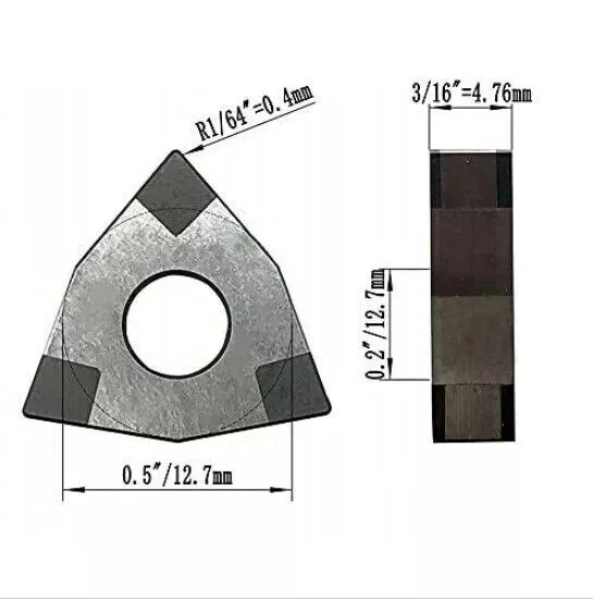 1PC WNMG431 CBN-6 / WNMG080404 CBN-6 Hardened steel Insert made of boron nitride