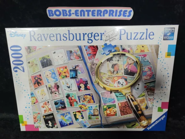 RAVENSBURGER DISNEY STAMP Album 2000 Piece Jigsaw Puzzle - NEW - P
