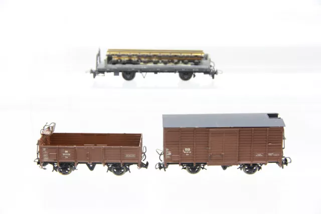 H0m Bemo Schmalspurbahn HSB DR 99-03-08 Güterwagen boxcar Konvolut M33