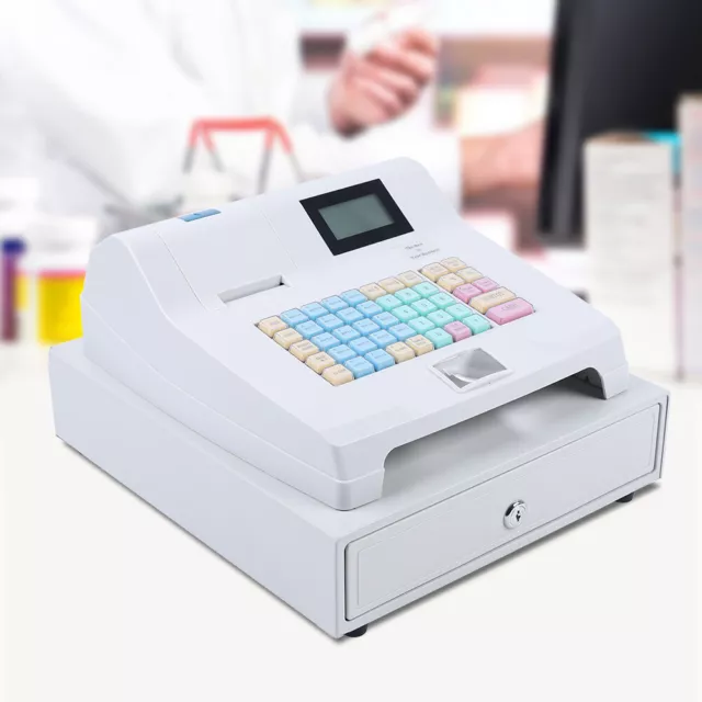 OS Electronic POS System Cash Register for Retail /Restaurant 48 Key With Drawer