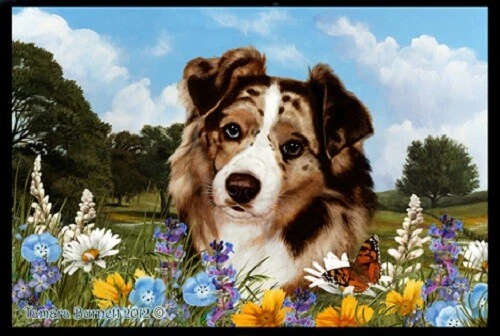 Summer Floor Mat - Red Merle Australian Shepherd 39202