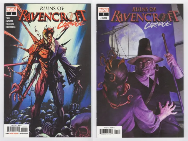Ruins Of Ravencroft Carnage #1 Cover A And B First App Cortland Kasady Htf Hot