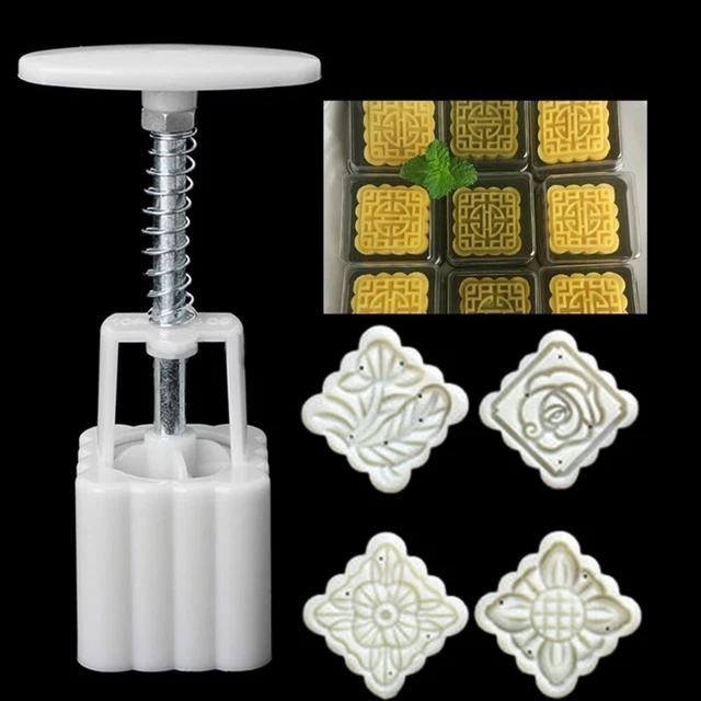 Accesorios para hornear Mooncake Forma 3D 50g ABS En Calidad Alimentaria Flor China