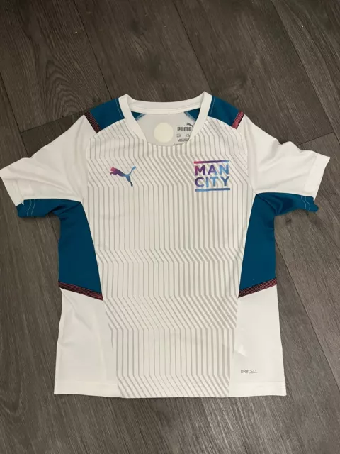 Manchester City Kids Football. Shirt  7-8 Year Official