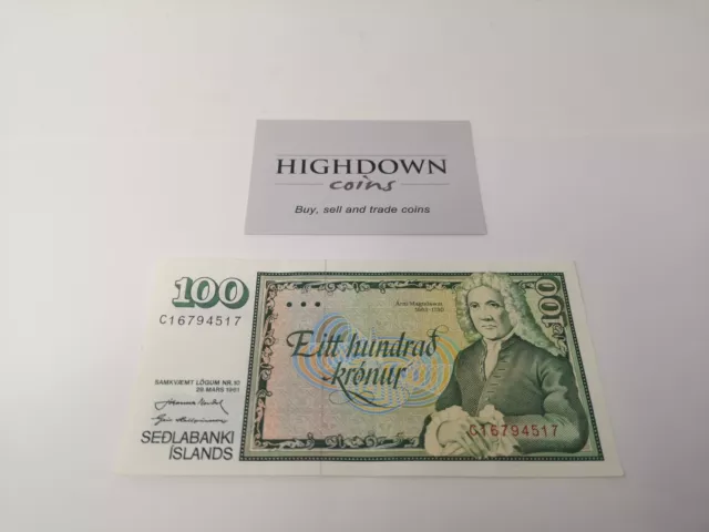 Iceland 100 Kronur (Collectable)  Circulated (1663-1730) (517)