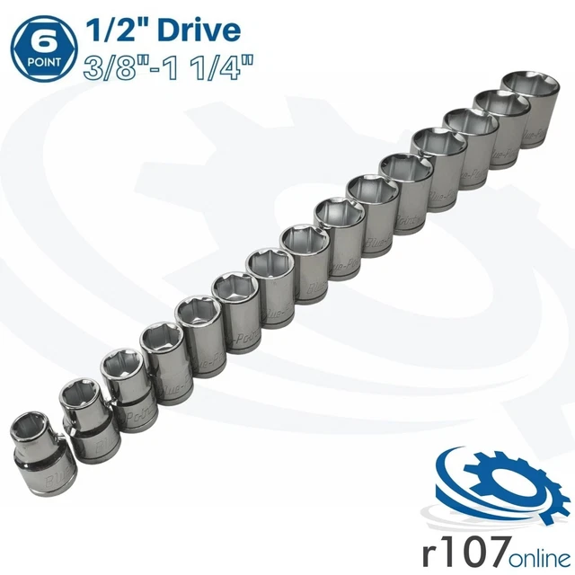 BLUE POINT 1/2& AF Imperial Socket Set 3/8