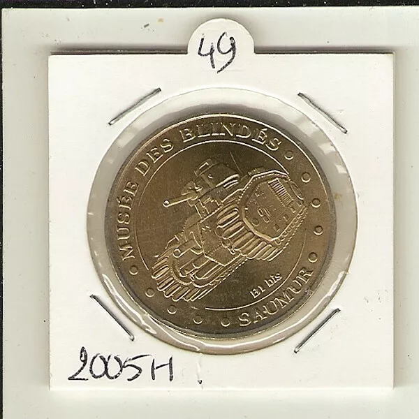 jeton touristique monnaie de Paris Saumur musée des blindés char B1 bis  2005