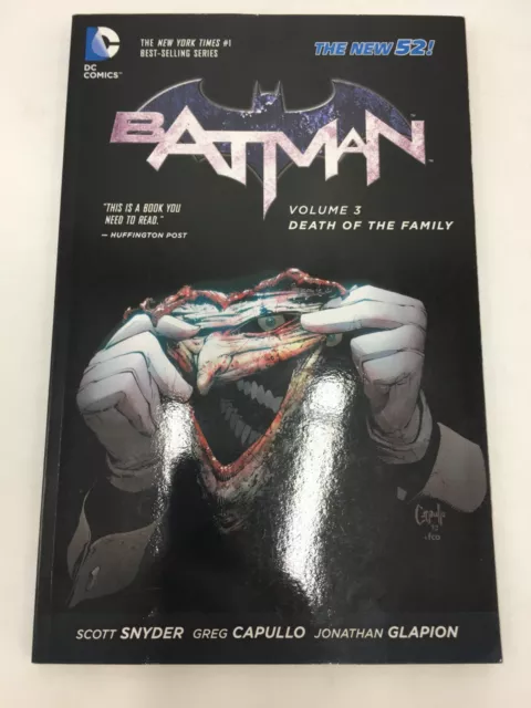 BATMAN Vol. 3 Death of the Family The New 52 Softcover Graphic Novel (DC Comics)