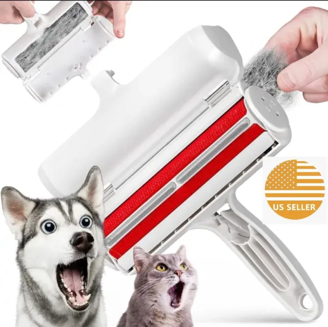 Pet Hair Remover Dog Cat Cleaning Brush Reusable Hair Lint Roller Sofa Clothes